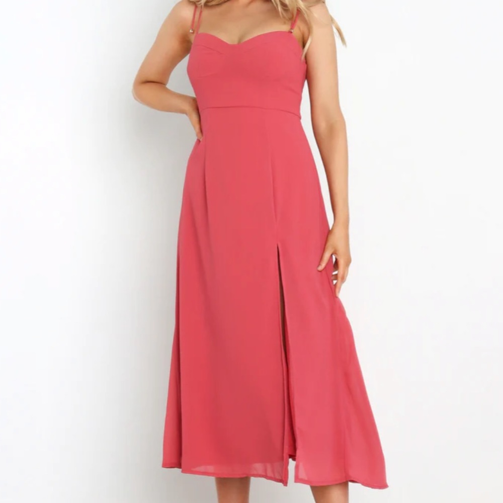 NWT Petal & Pup “Amelia” Midi Dress in Rose